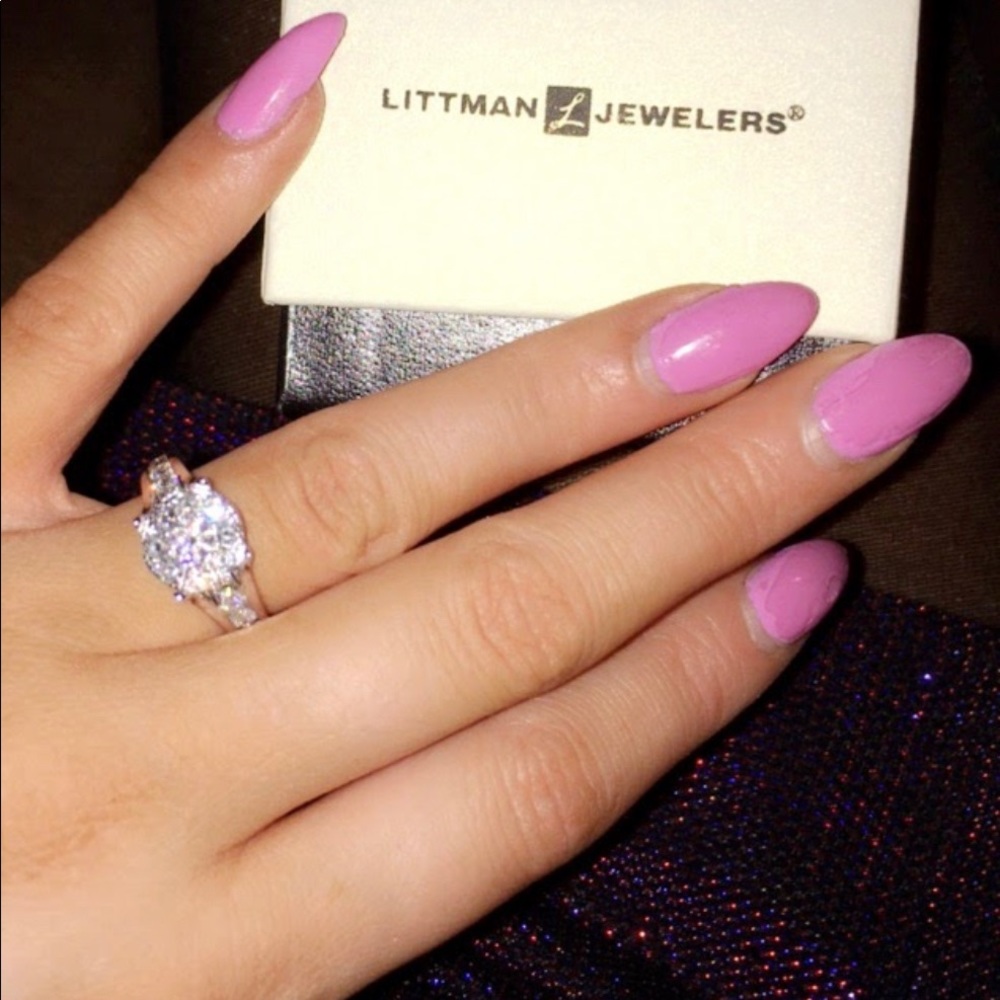 Littmans engagement ring and wedding band